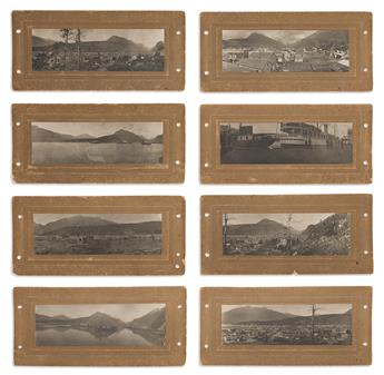 (ALASKA.) Group of 8 views of the Klondike boomtown of Skagway.                                                                                  